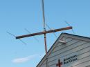 6m dipole at 17-ft and 2m 4-el beam at 12-ft, all homebrew, at the Red Cross building, K4PJ FD site.